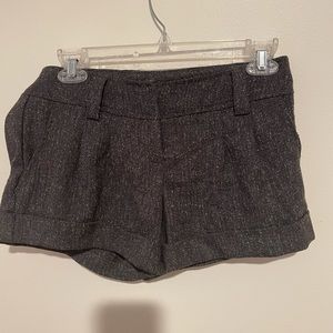 cute/mature gray shorts with white speckles!